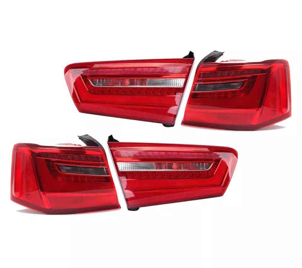 4X REAR LED TAIL LIGHT BRAKE STOP LAMP FOR AUDI A6 C7 2012-2015 LEFT+RIGHT